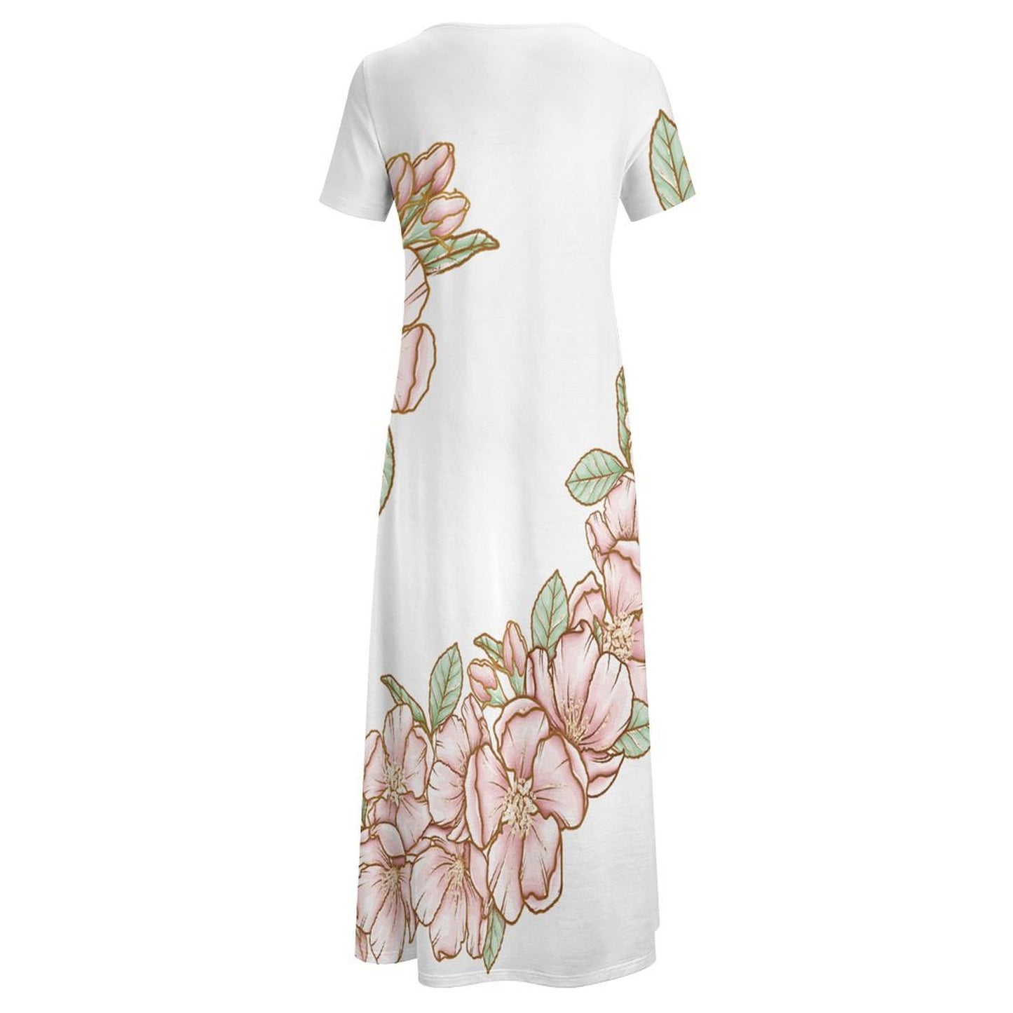 Round Neck Short Sleeve Dress