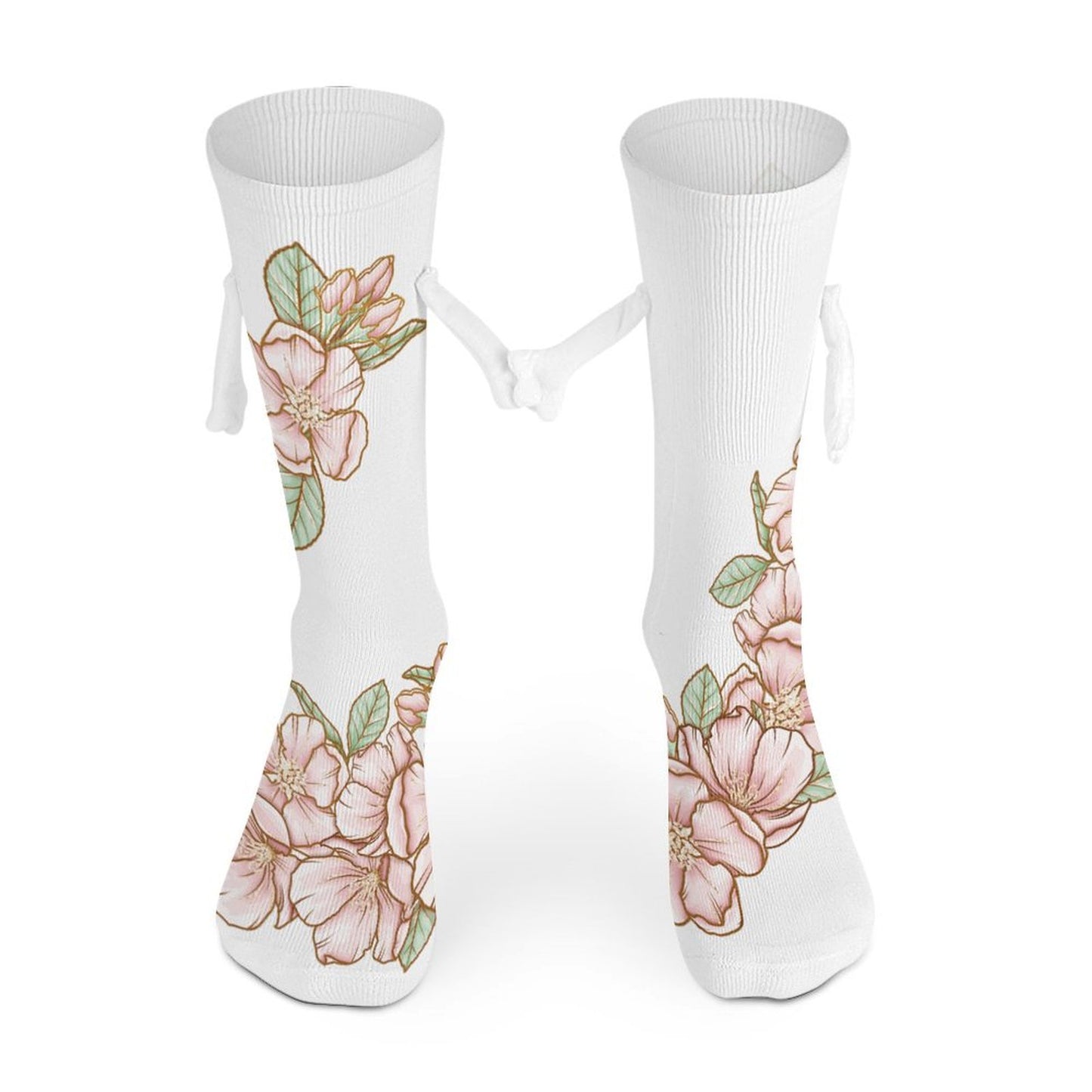 Hand Holding Socks Flowers