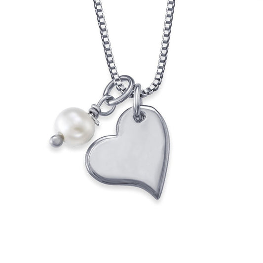Pearl Heart Necklace