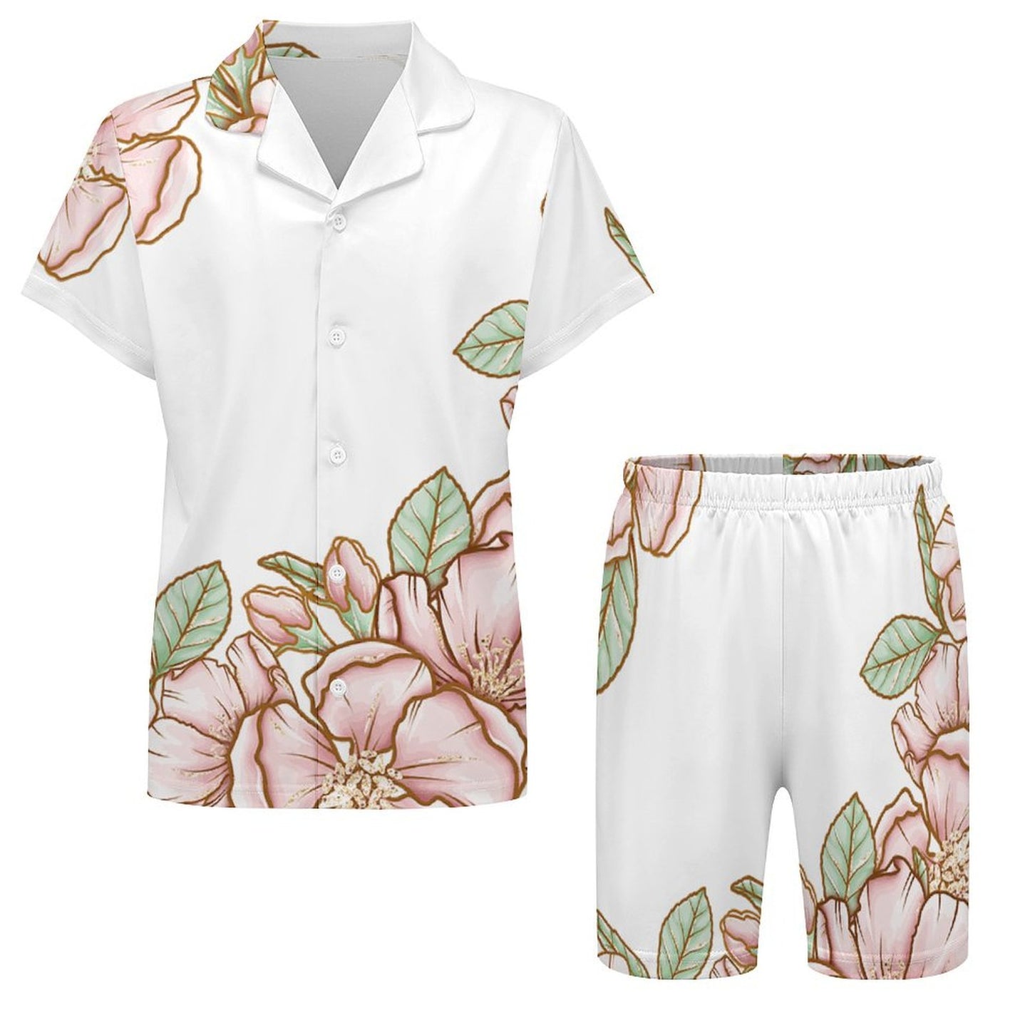 Cuban Collar Pajama Set
