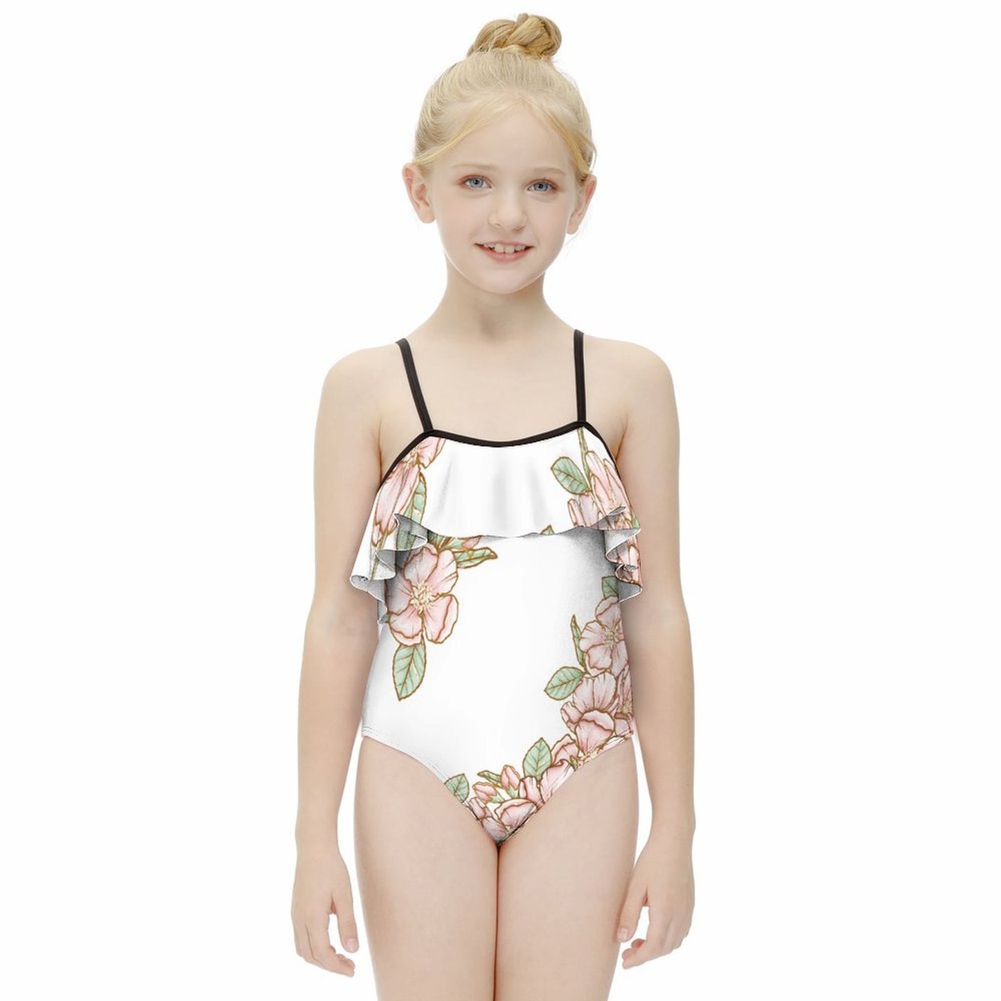 Children's Off-shoulder Swimsuit