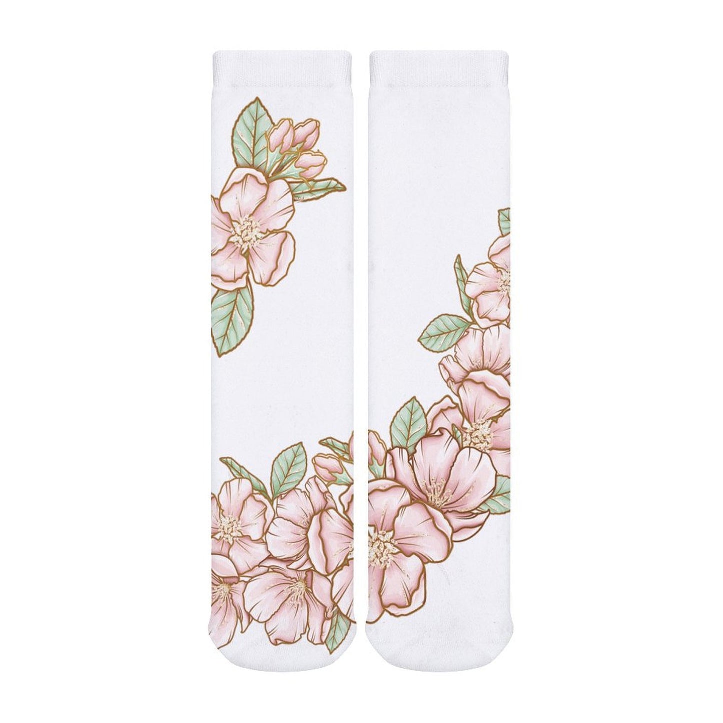 Thick Stockings Flowers Style One Size