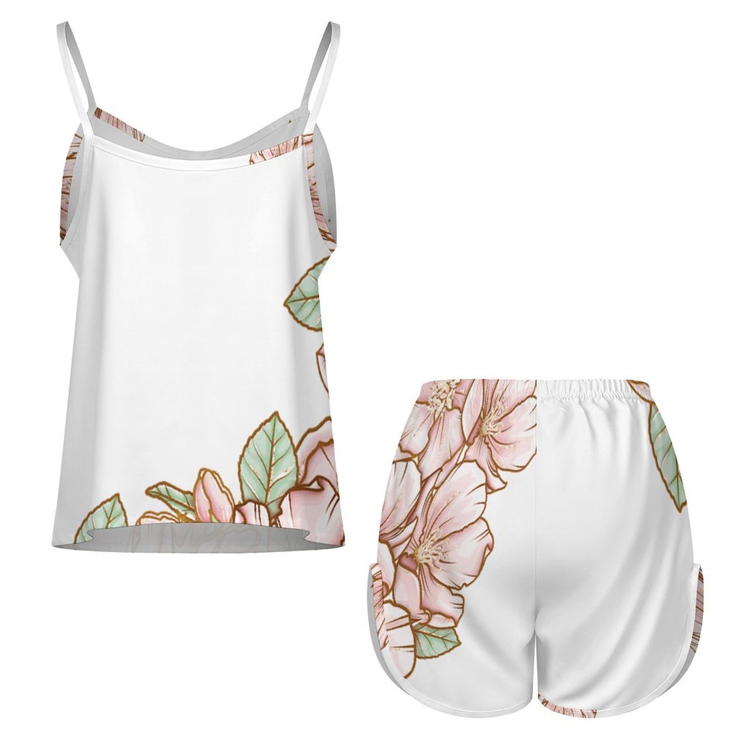 Satin Suspender Pajamas