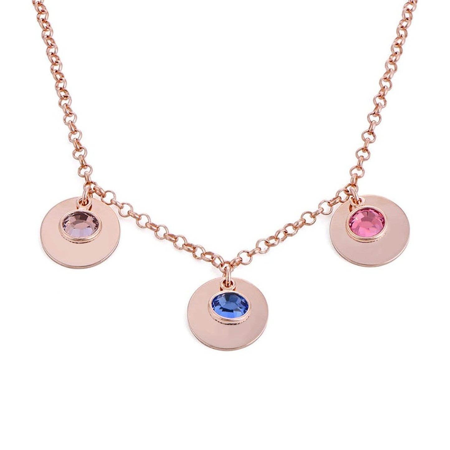 Birthday Stone Pendant Necklace
