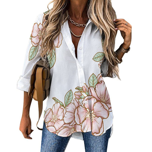 Cropped Hem Shirt