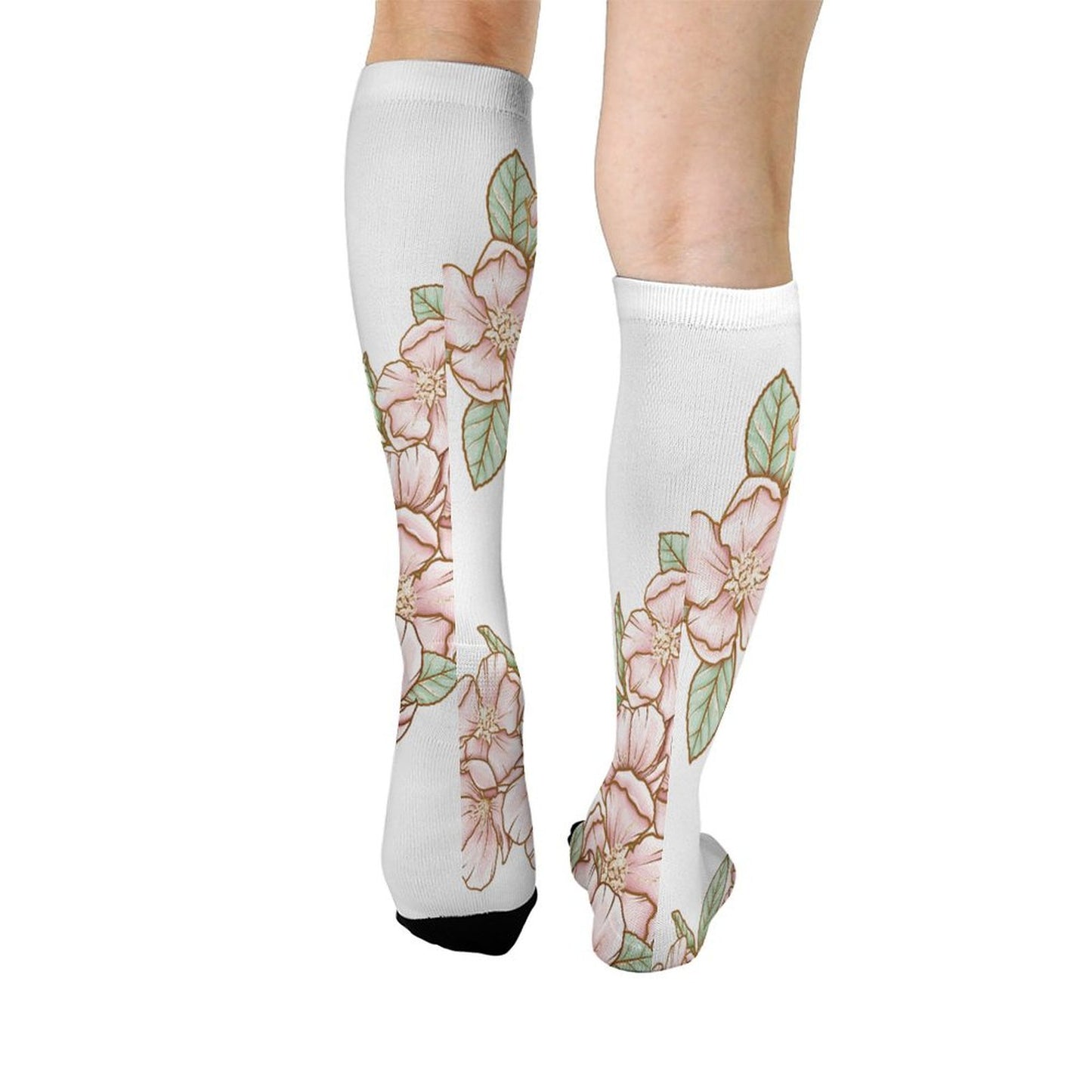 All Printed Stockings Flowers Style 42cm