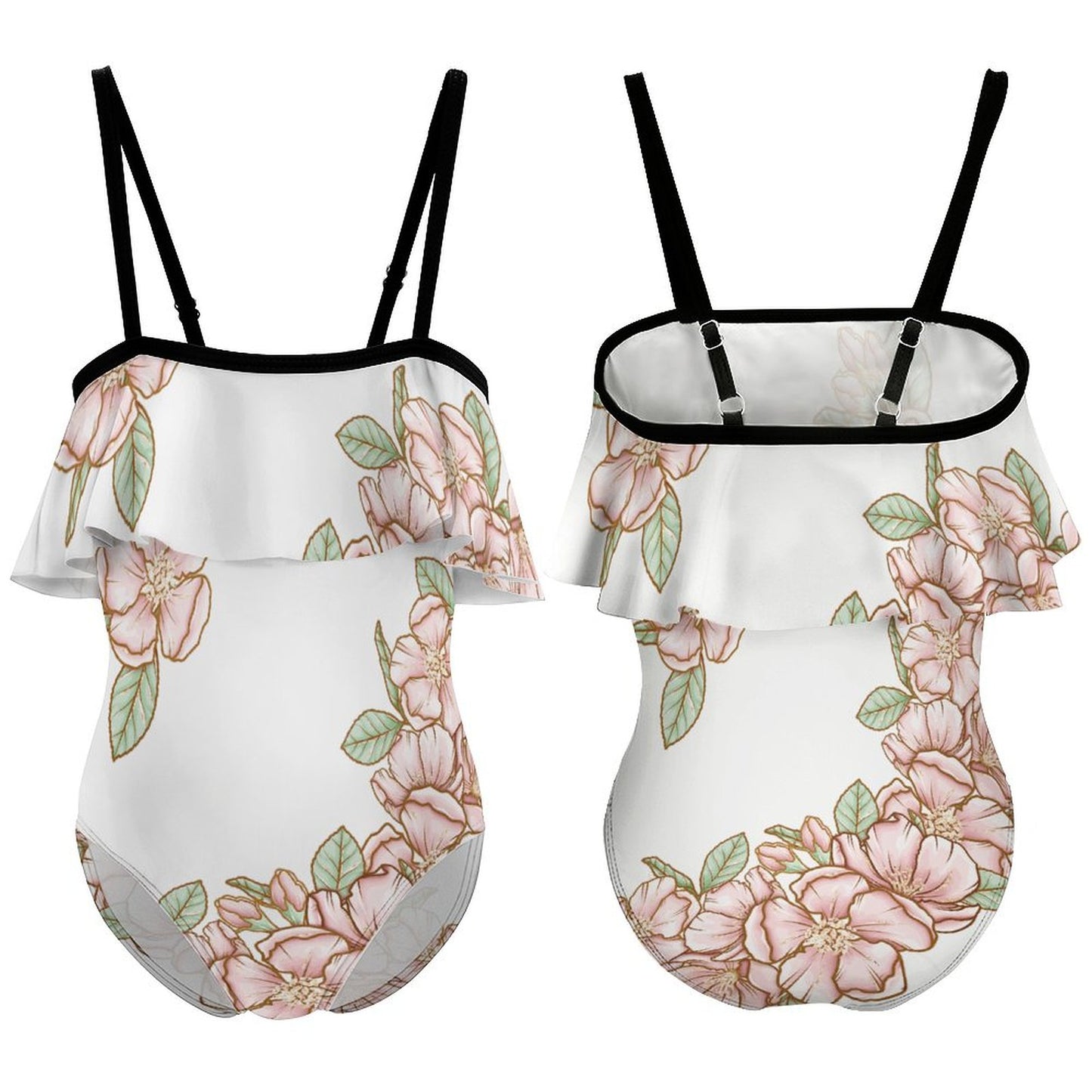 Children's Off-shoulder Swimsuit