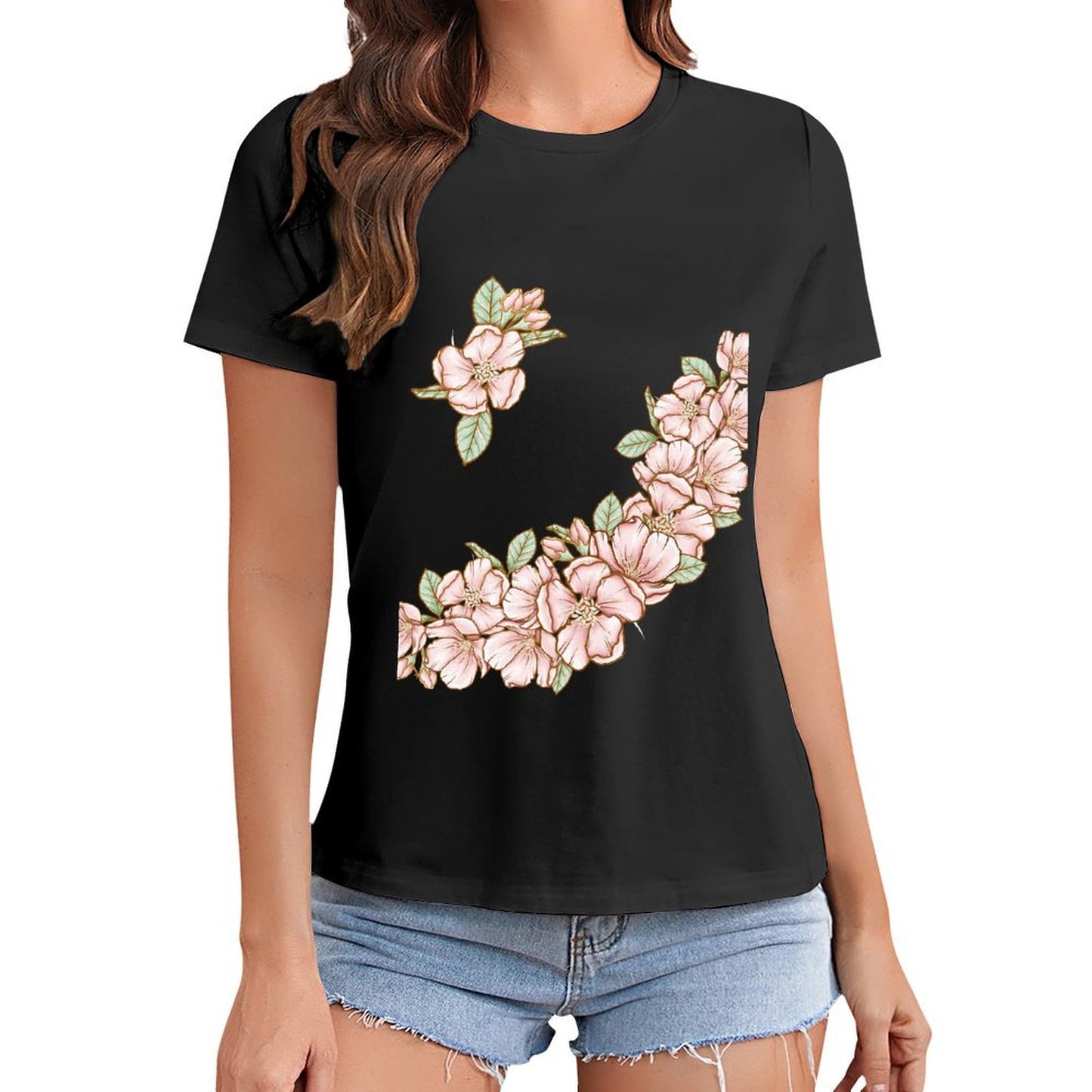 Gildan T-shirt Women Flowers