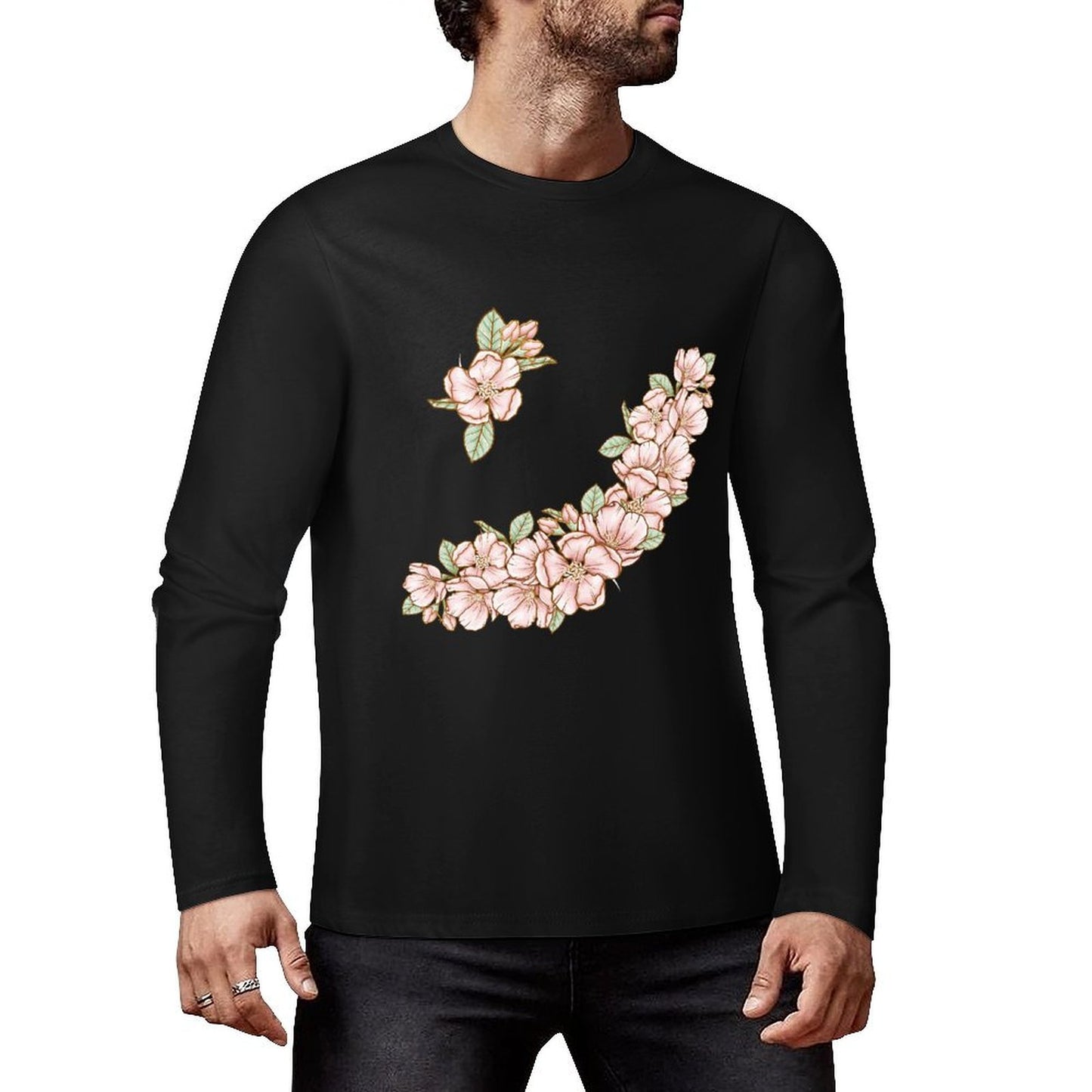 Pure Cotton Long Sleeved T-shirt