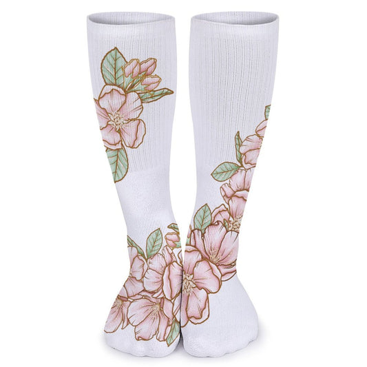 Breathable Stockings Flowers Style One Size