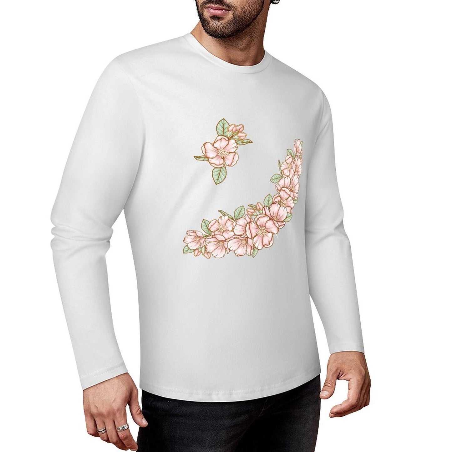 Pure Cotton Long Sleeved T-shirt