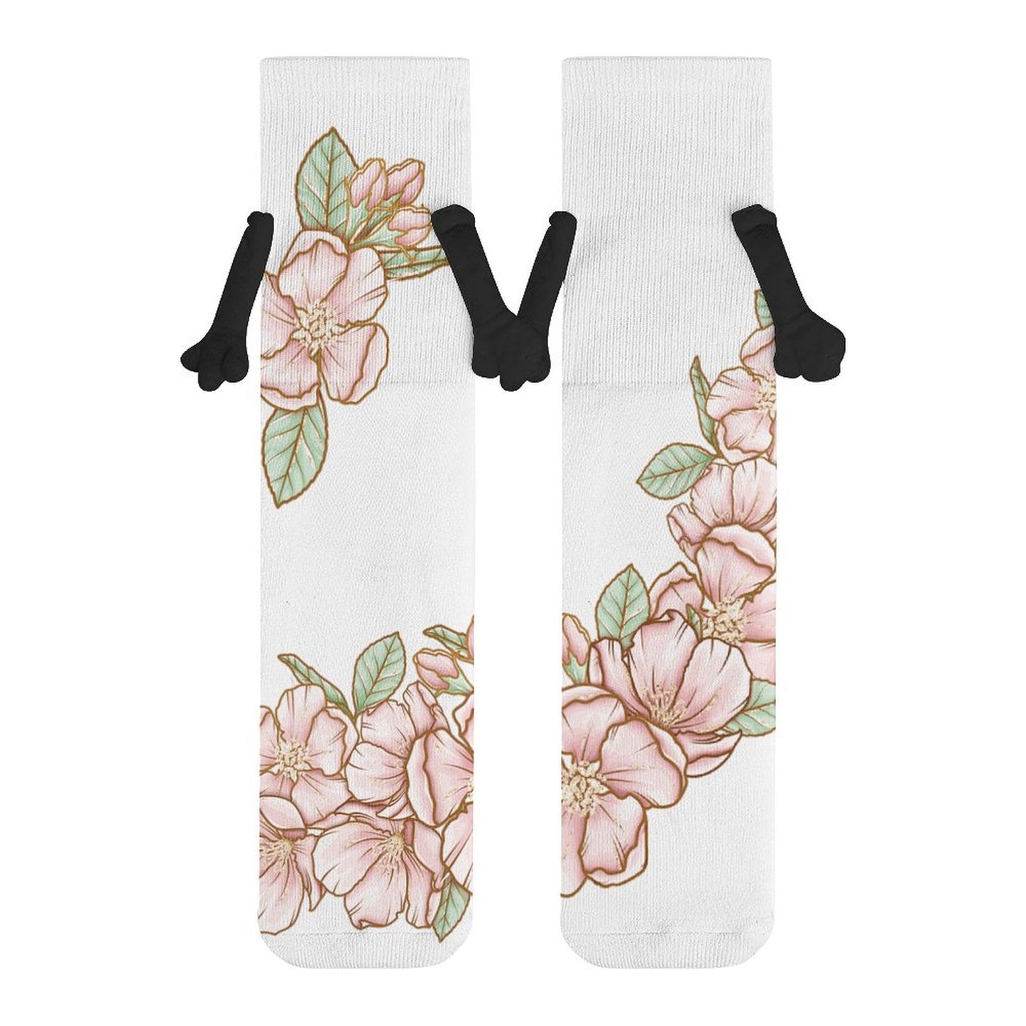 Hand Holding Socks Flowers