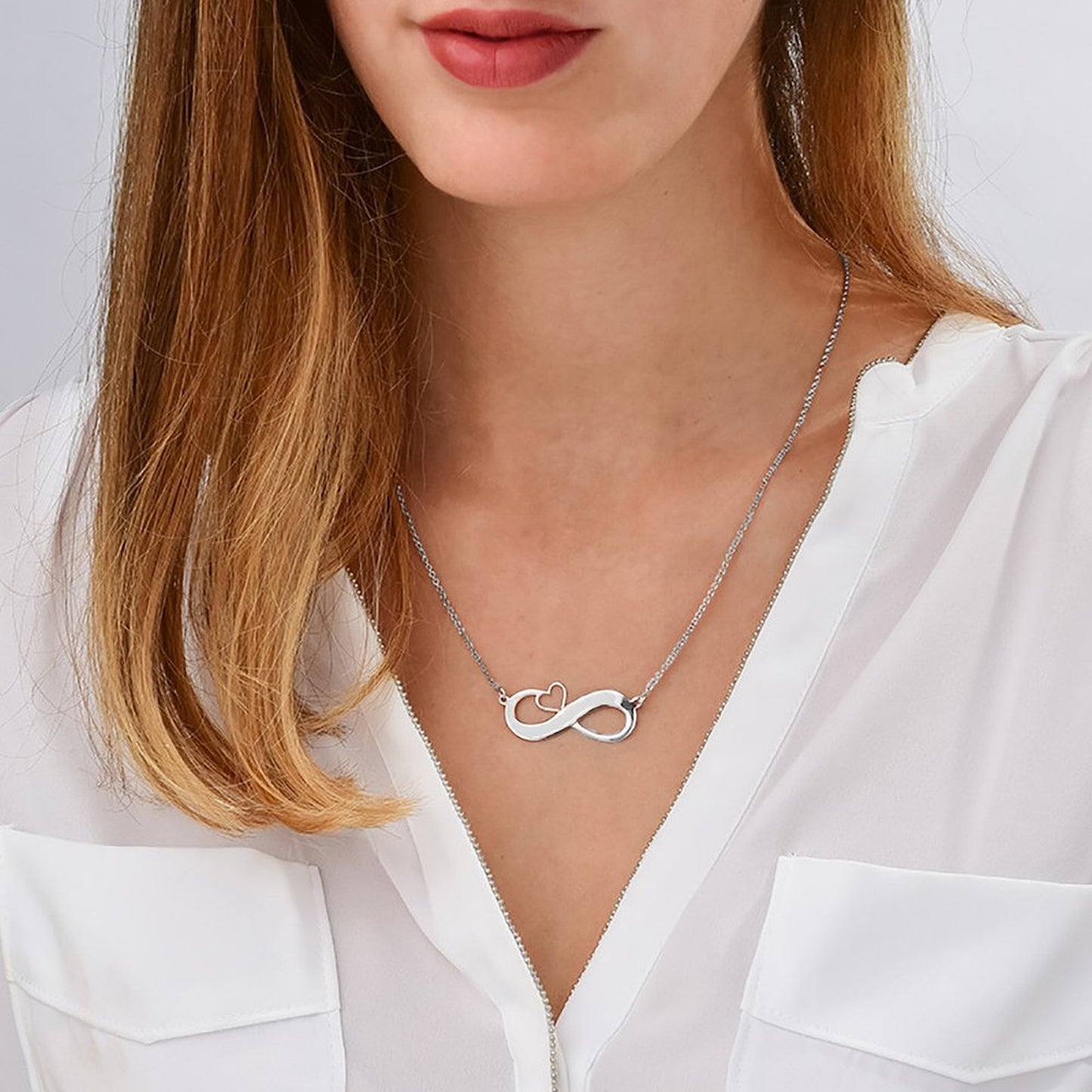 Heart Shaped Infinite Necklace