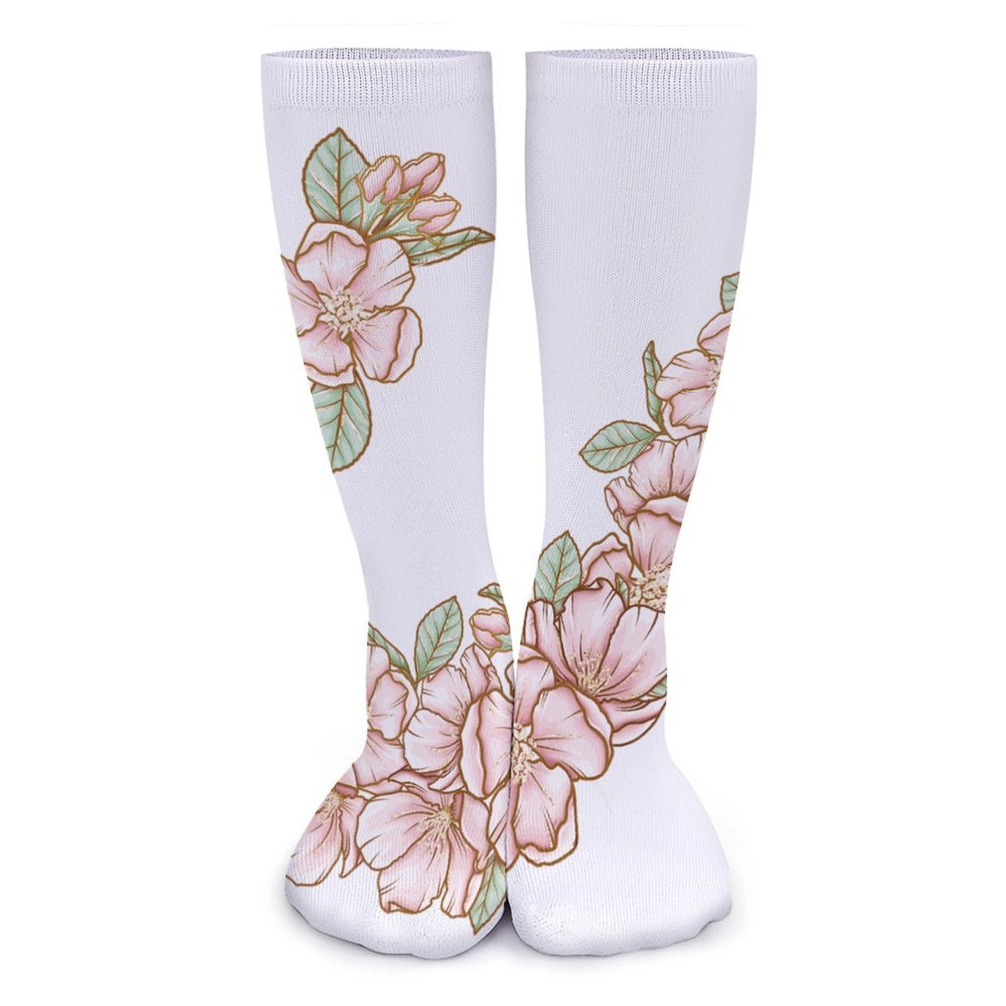 Thick Stockings Flowers Style One Size