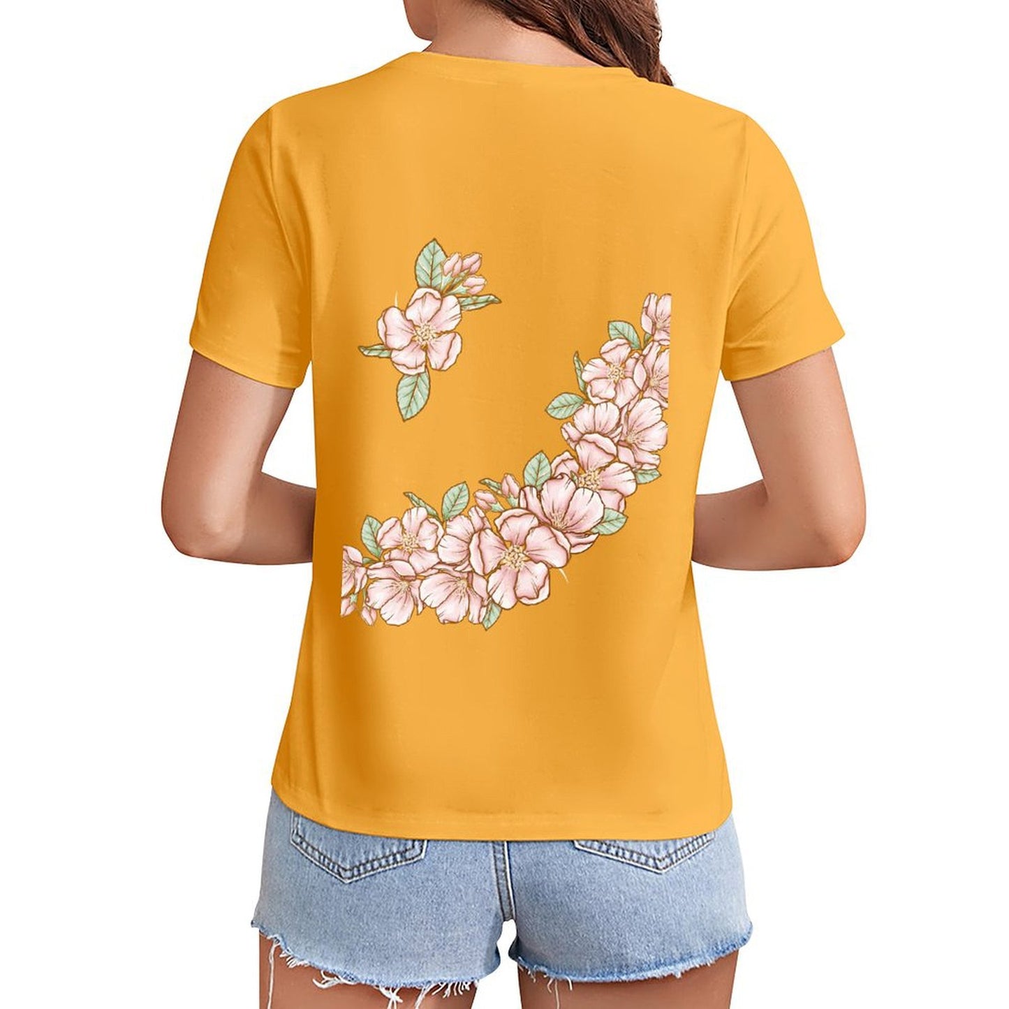 Gildan T-shirt Women Flowers