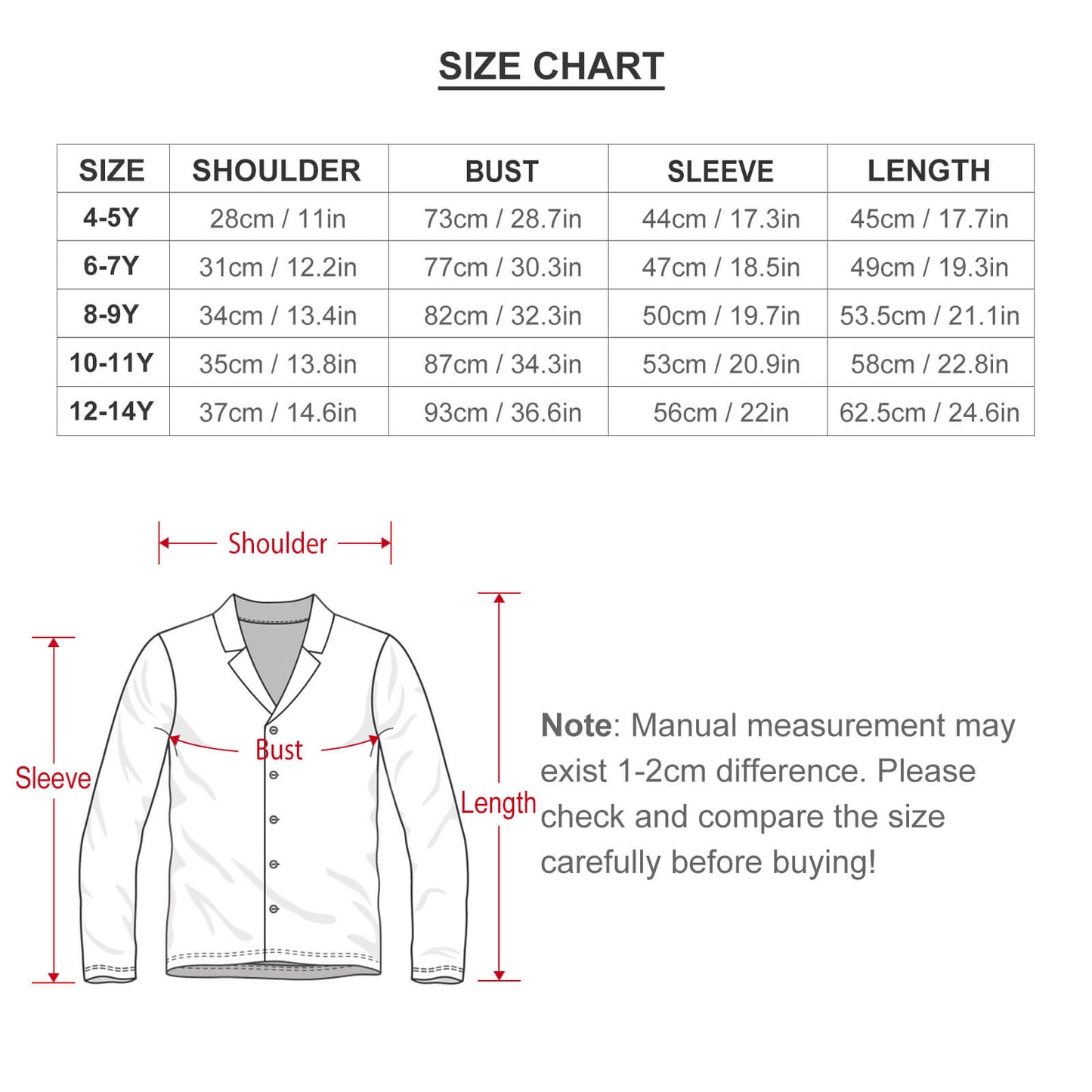 Children's Long Sleeved Pajamas