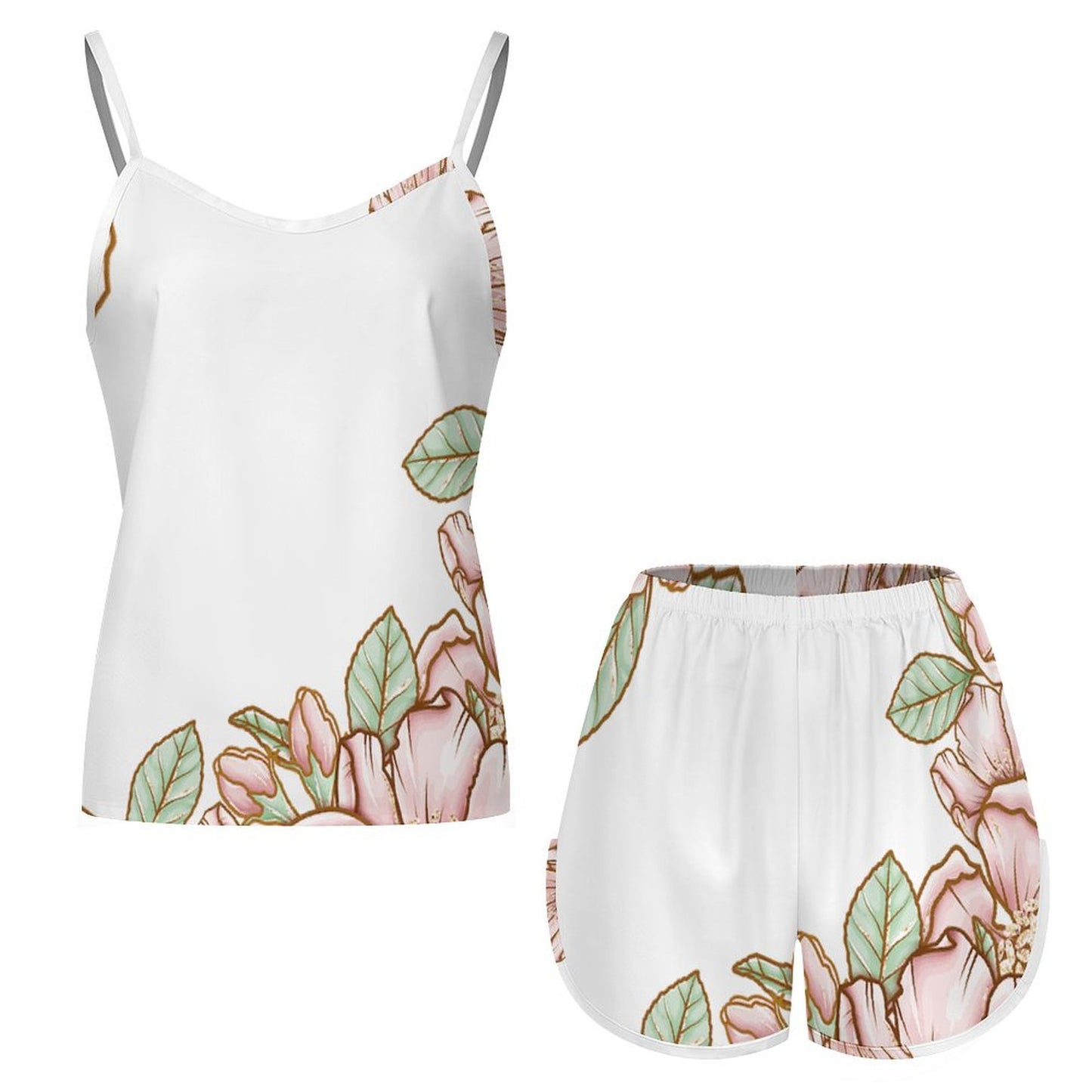 Satin Suspender Pajamas