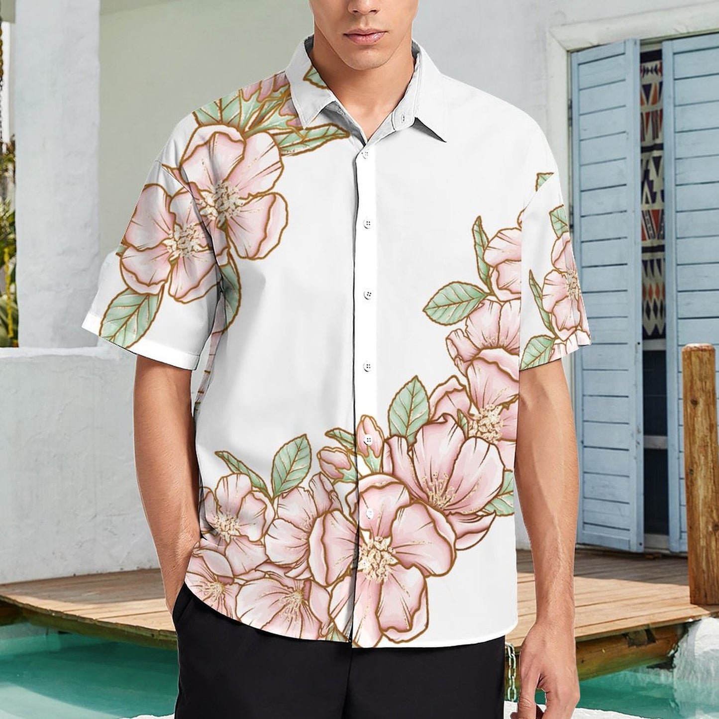 Pocket Less Short Sleeved Shirt
