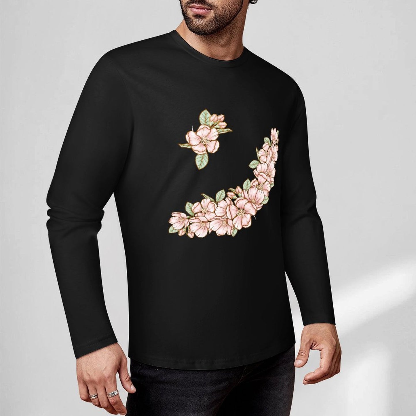 Pure Cotton Long Sleeved T-shirt