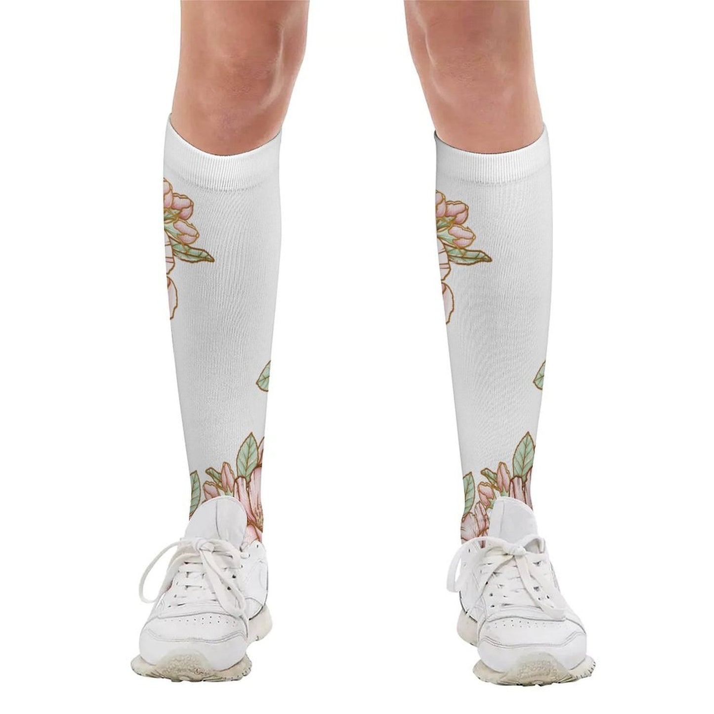 All Printed Stockings Flowers Style 42cm