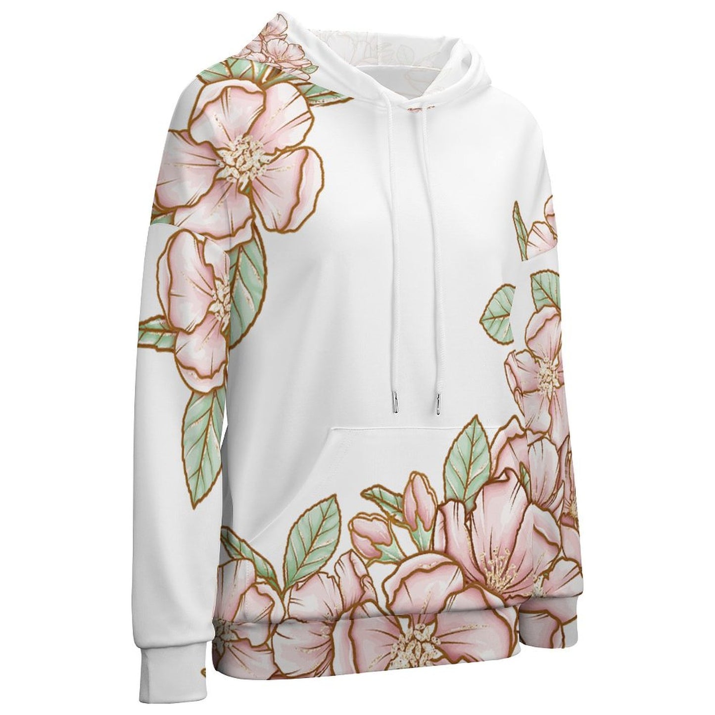 Off Shoulder Sleeve Hoodie